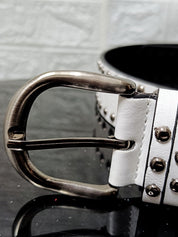 Versatile Rivet Decor Buckle Belt