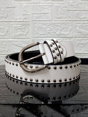 Versatile Rivet Decor Buckle Belt