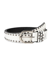 Versatile Rivet Decor Buckle Belt