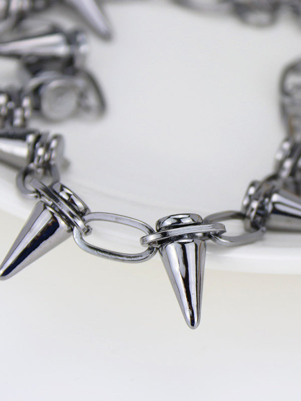 Punk Rivet Link Choker Necklace