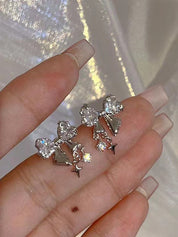 Glittering Bow Styling Stud Earring