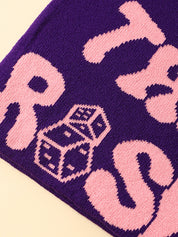 Contrast Color Letter Dice Print Beanie Hat
