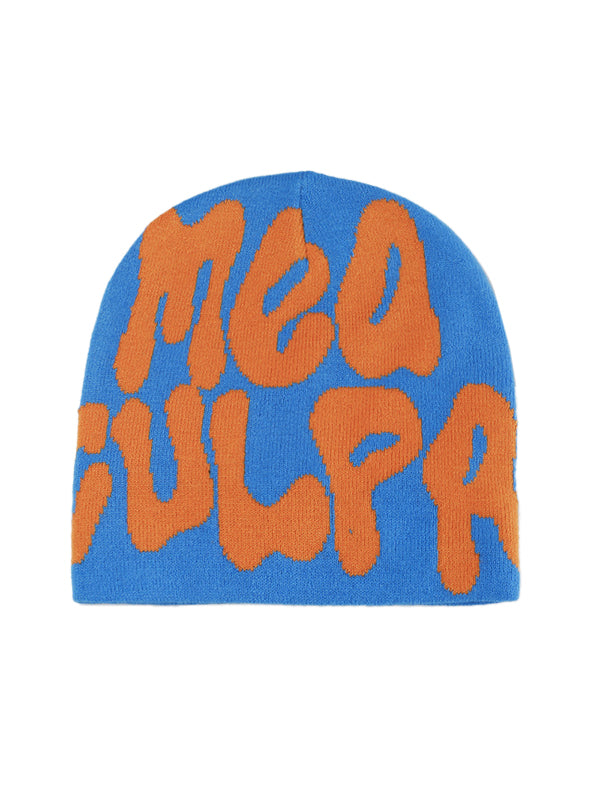 Interesting Letter Print Beanie Hat