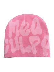 Interesting Letter Print Beanie Hat