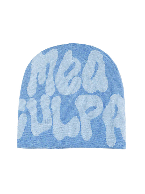 Interesting Letter Print Beanie Hat