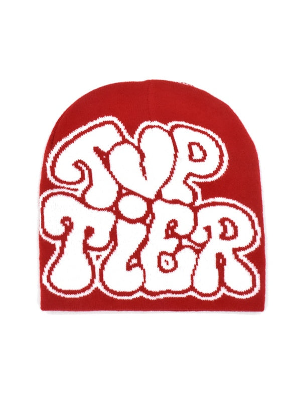 Interesting Letter Jacquard Beanie Hat