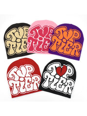 Interesting Letter Jacquard Beanie Hat