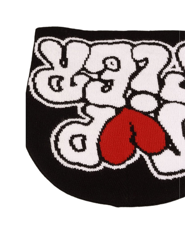 Interesting Letter Jacquard Beanie Hat