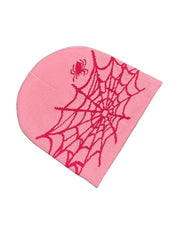 Spider Web Jacquard Warm Beanie Hat