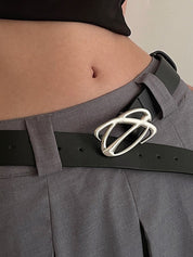 Hollow Out Metal Decor Buckle Belt
