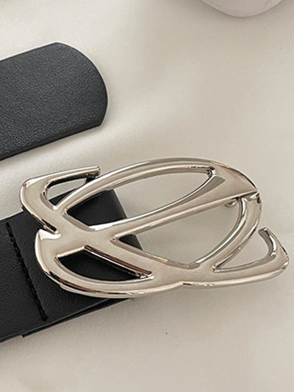 Hollow Out Metal Decor Buckle Belt