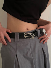 Hollow Out Metal Decor Buckle Belt