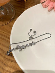 Fairycore Glittering Bow Adjustable Bracelet