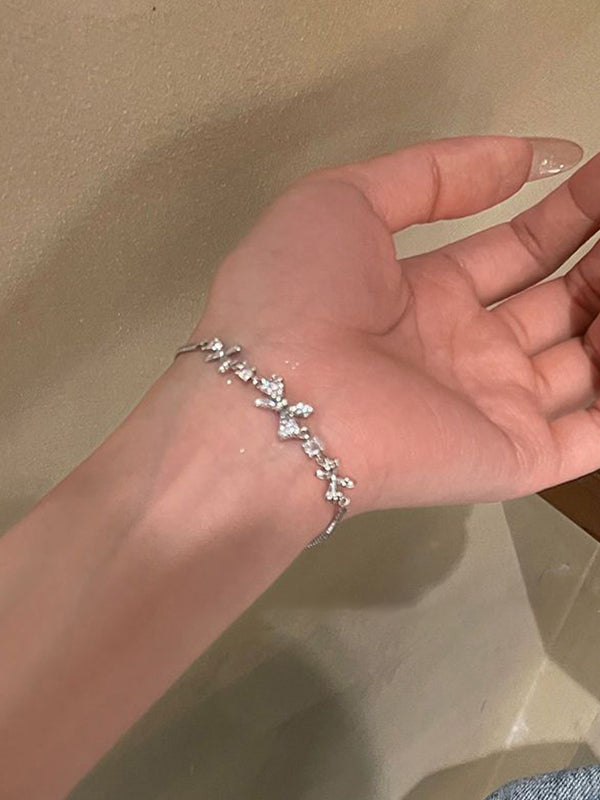 Fairycore Glittering Bow Adjustable Bracelet