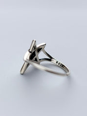 1pc Hollow Out Star Cuff Ring