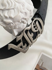Street Metal Letter Buckle Belt