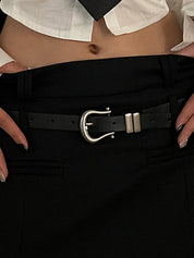 Simple Design Thin Buckle Belt
