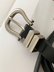 Simple Design Thin Buckle Belt