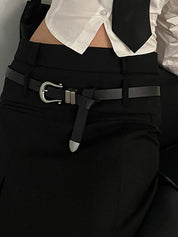 Simple Design Thin Buckle Belt