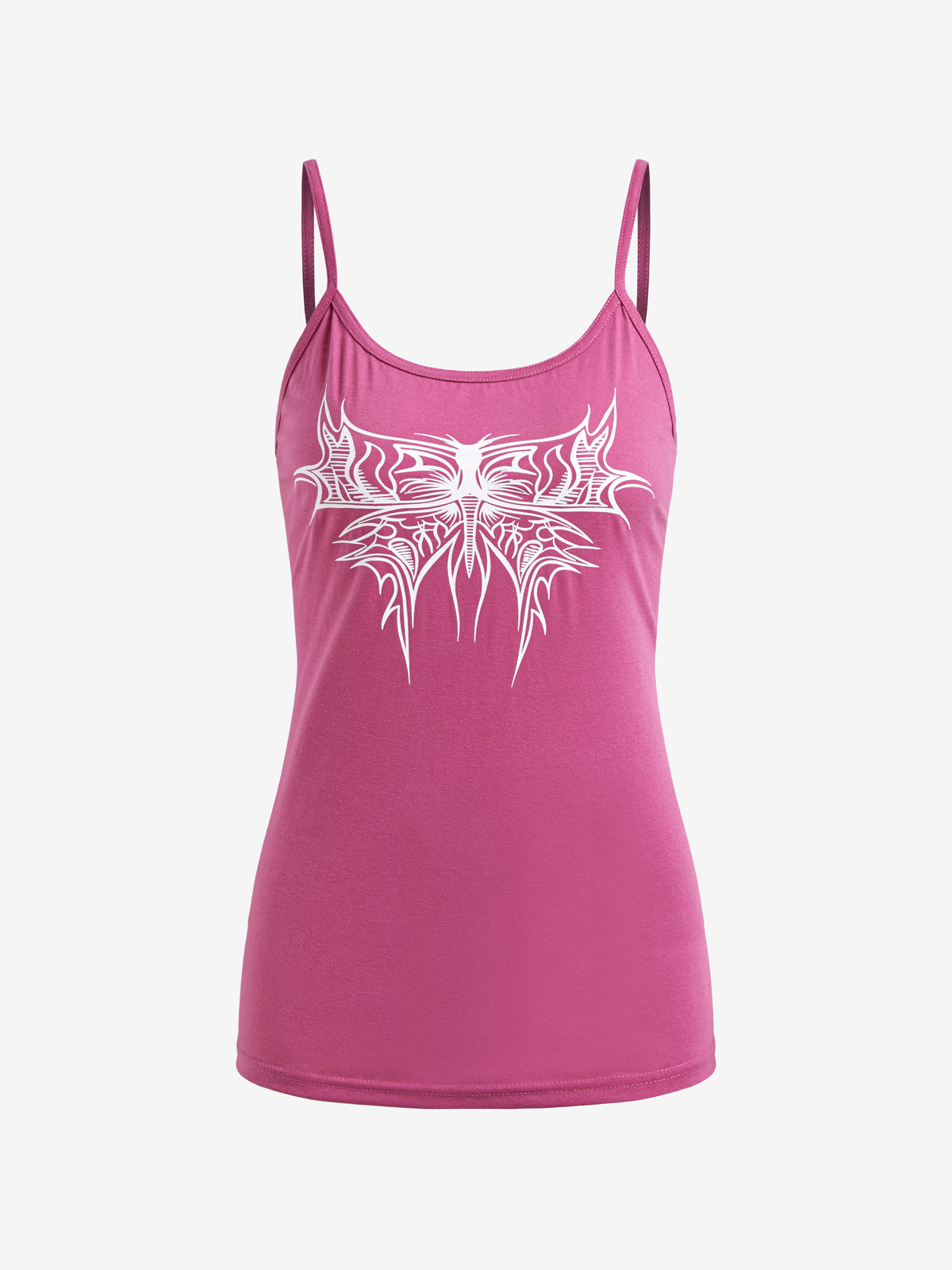 Contrast Color Butterfly Print Cami Top
