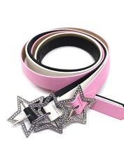 Y2K Glittering Hollow Out Star Buckle Belt