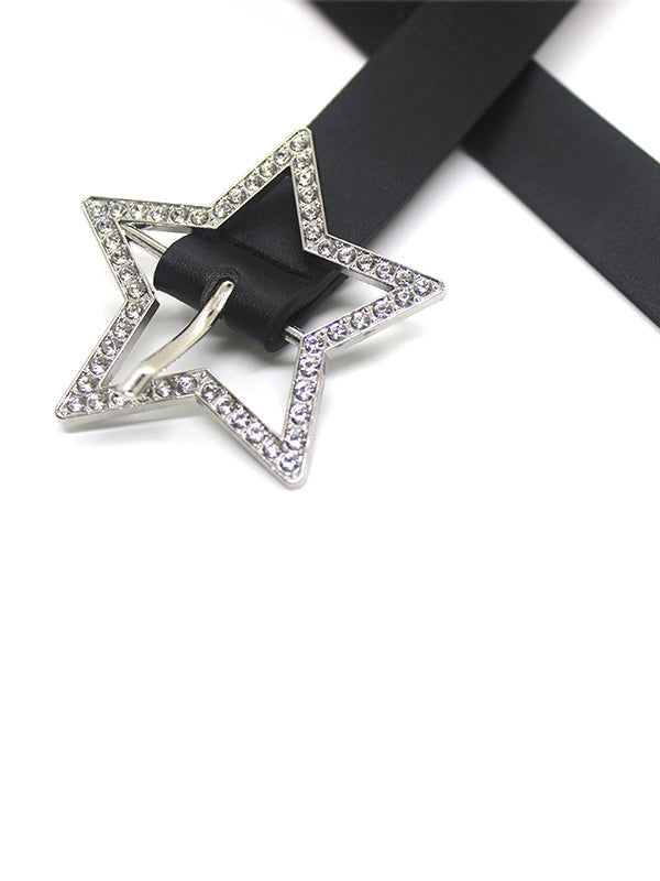 Y2K Glittering Hollow Out Star Buckle Belt