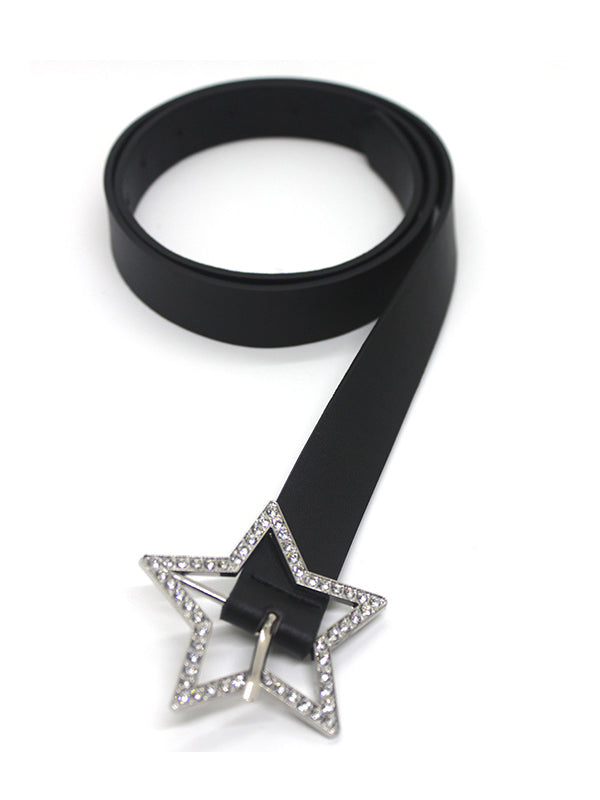 Y2K Glittering Hollow Out Star Buckle Belt