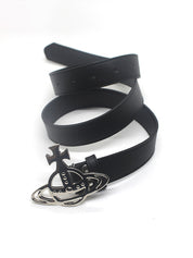 Retro Hollow Out Saturn Buckle Belt