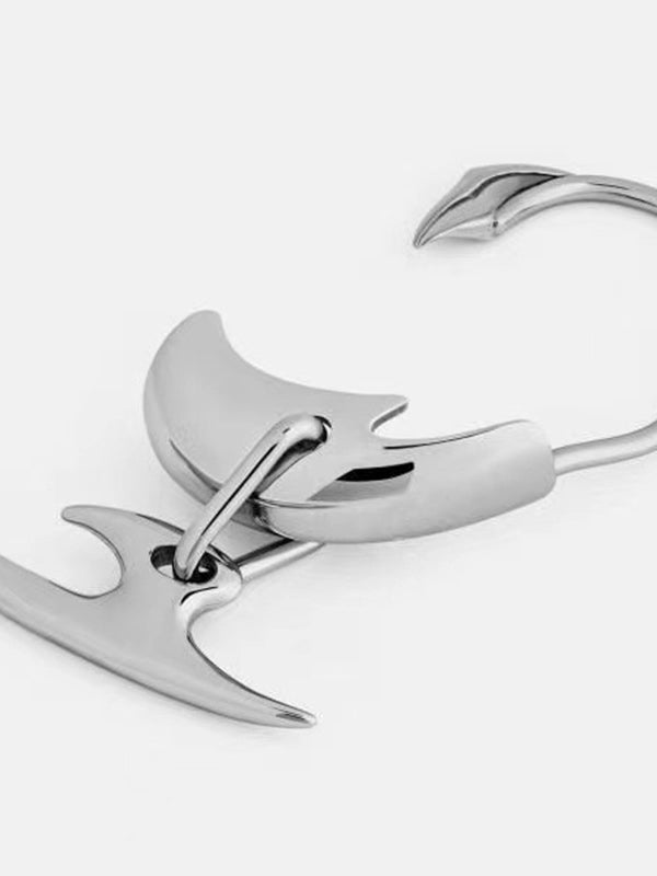 Cyberpunk No Piercing Dagger Pendant Cuff Earring