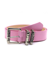 Punk Engraved Roller Buckle Belt