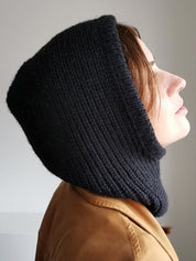 Solid Integrated Ear Protection Pullover Knitted Hat