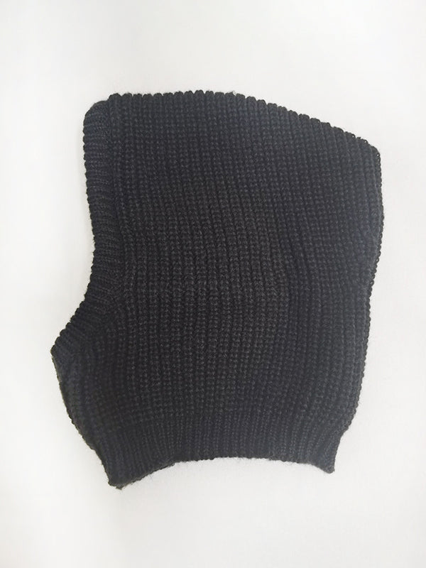 Solid Integrated Ear Protection Pullover Knitted Hat