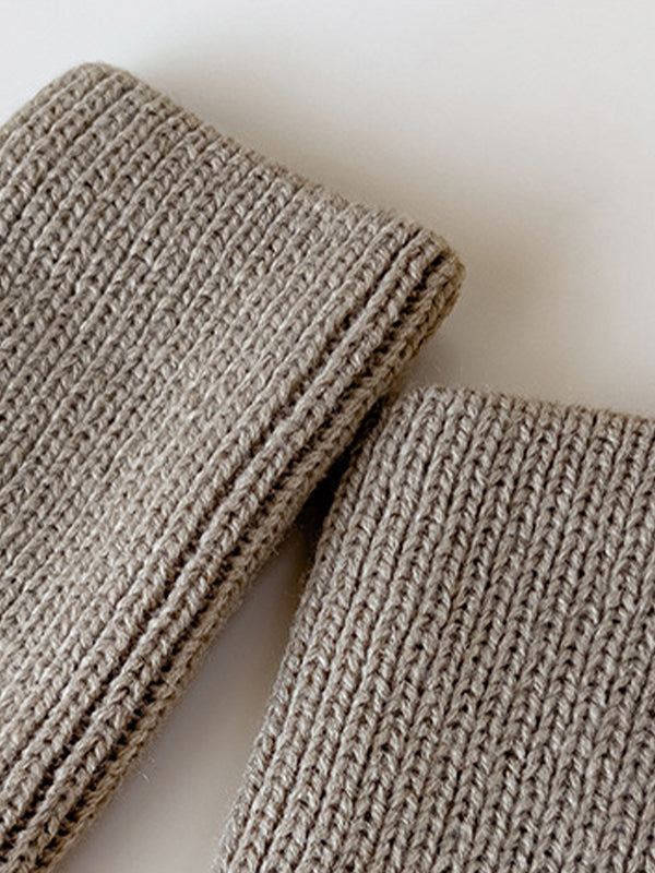 Solid Ribbed Cutout Leg Warmer