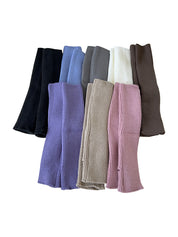 Solid Ribbed Cutout Leg Warmer