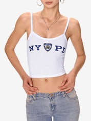 Vintage Letter Print Cami Top