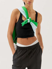 Solid U Neck Slim Tank Top