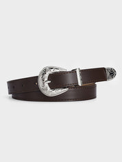 Versatile Silver Buckle Belt