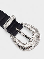 Versatile Silver Buckle Belt