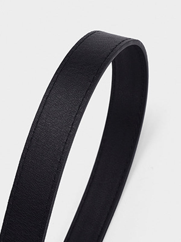 Versatile Silver Buckle Belt