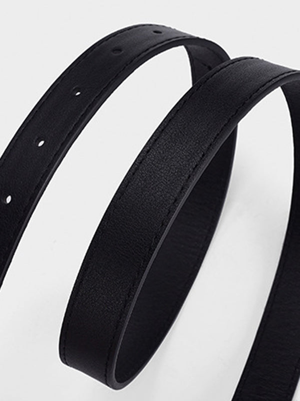Versatile Silver Buckle Belt