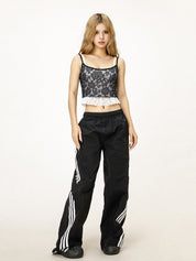 Fake Two Piece Lace Cami Top