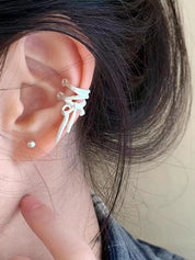 Balletcore Tie Up Bow Cuff Earring