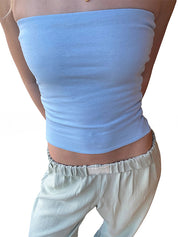 Striped Slim Bandeau Top
