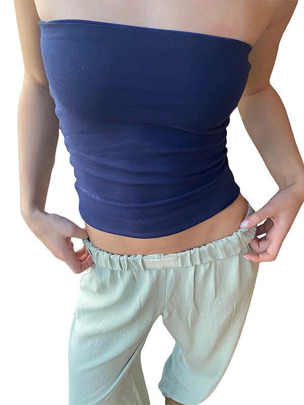 Striped Slim Bandeau Top