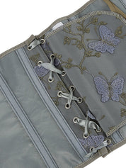 Butterfly Embroidery Bandage Corset Top