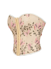 Butterfly Embroidery Bandage Corset Top