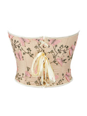 Butterfly Embroidery Bandage Corset Top