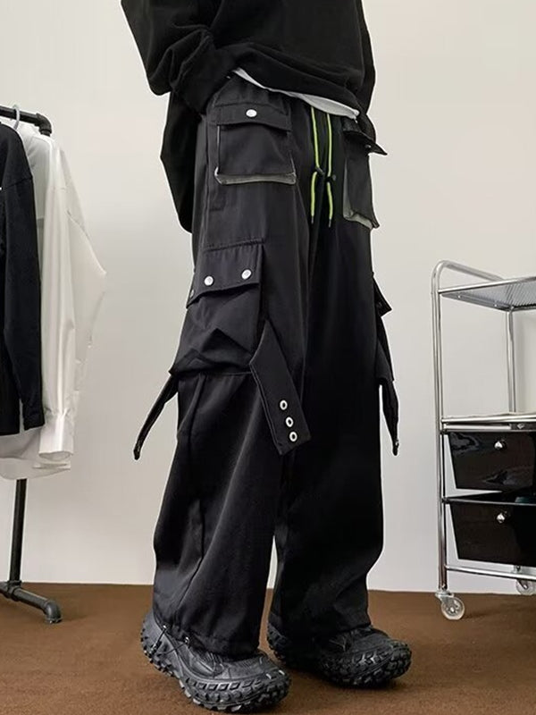 Men's Plain Casual Loose Cargo Pants