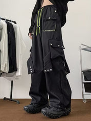 Men's Plain Casual Loose Cargo Pants