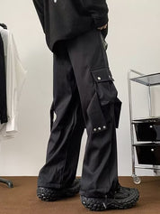 Men's Plain Casual Loose Cargo Pants